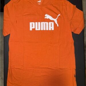 Puma Orange Short Sleeve Athletic Tee